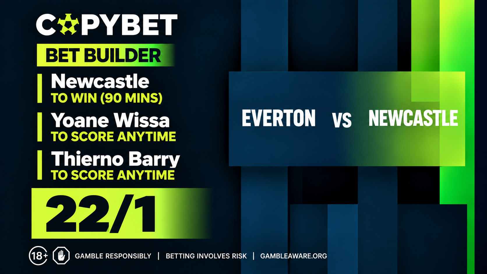 Everton vs Newcastle Bet Builder Tips